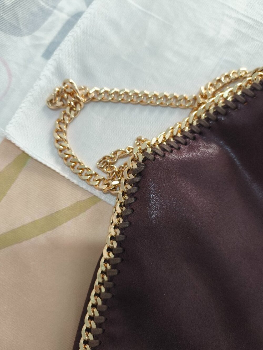 Stella Mccartney Brown Tote Bag Comes With A Small Wallet - Picture 6 of 13